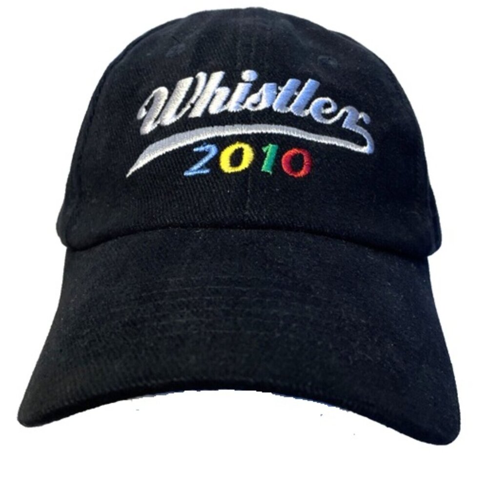 Whistler 2010 Strapback Hat Teepee Canada Cap Black Adjustable